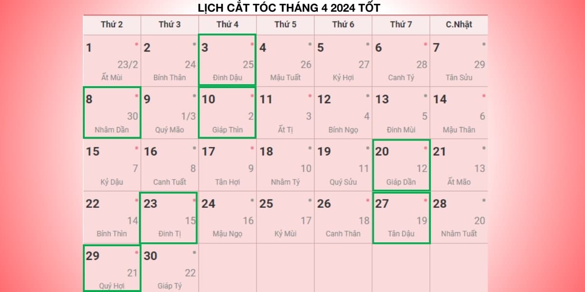 Lịch Cắt Tóc Tốt Theo Âm Lịch 2026: Ngày Nào Nên & Không Nên?