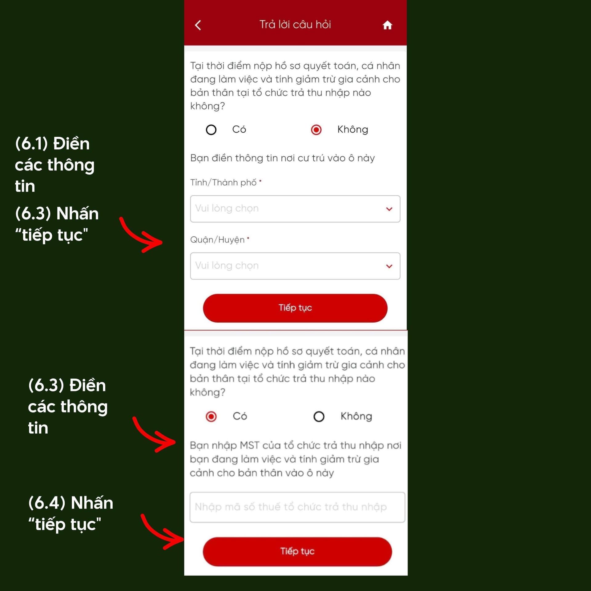 Tra cứu thông tin quyết toán